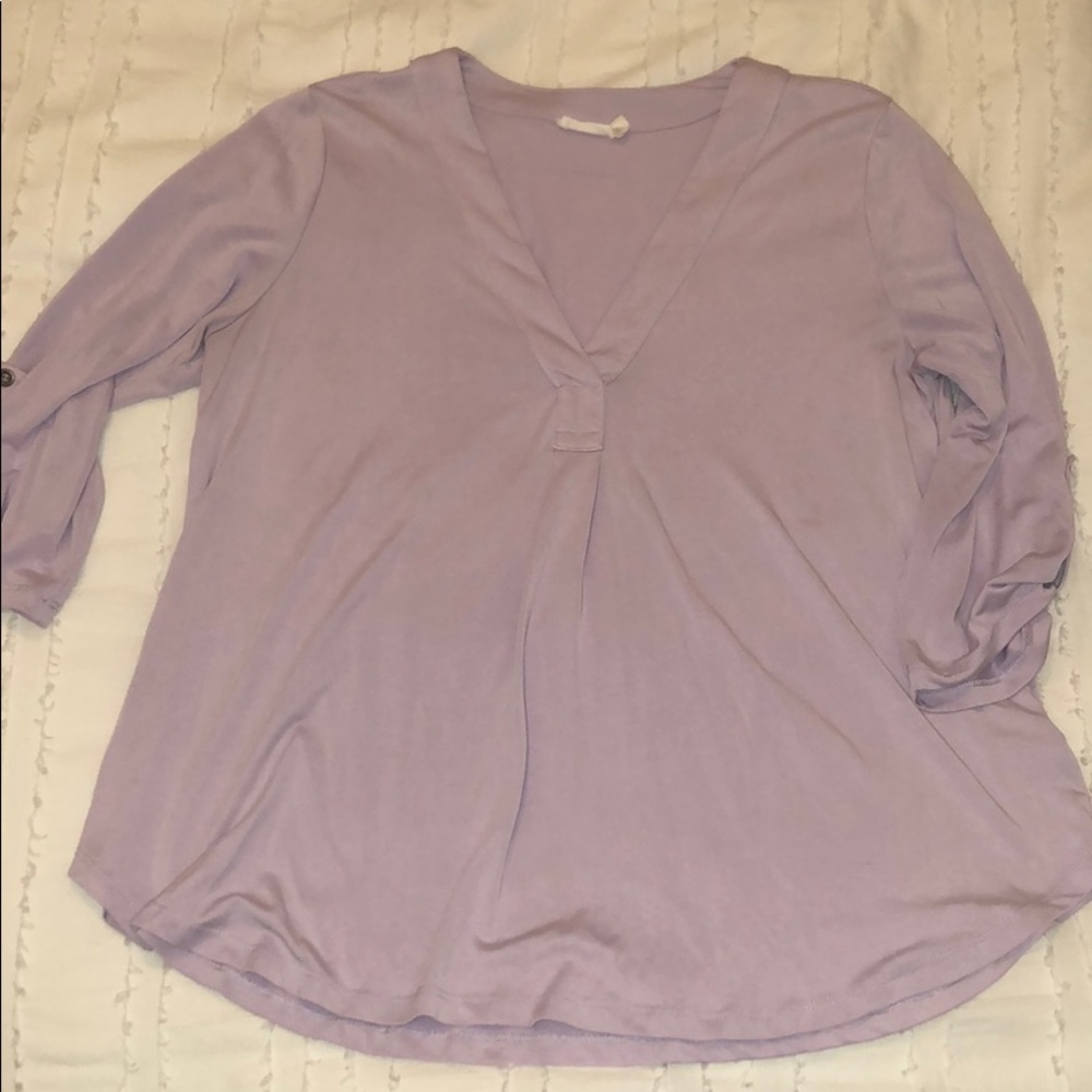 Soft casual purple top